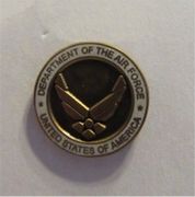 SBCB DEPT OF AIR FORCE SMALL HAT PIN