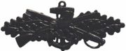 Seabee Combat Warfare Specialist SCWS Breast Insignia Subdued Black Metal
