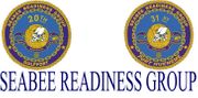 SEABEE READINESS GROUP HARDHAT STICKERS