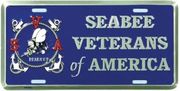SEABEE Veterans of America License Plate