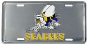 Seabees Anodized License Plate 
