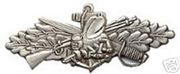 SEABEES COMBAT WARFARE large HAT PIN for enlisted