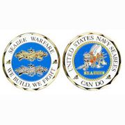 SEABEES WARFARE IN WHITE COIN
