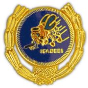 SEABEES WREATH small hat pin