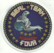 Seal Team Four COMMAND HARDHAT STICKER