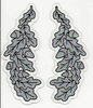 Sliver Scrambled Eggs for Captain to Commander (Single) made for Bullard hardhats 