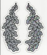 Sliver Scrambled Eggs for Captain to Commander (Single) made for Bullard hardhats 