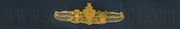 SPECIAL OPERATIONS (WARFARE), Breast Device, Embroidered in Gold Thread on BLUE coverall fabric