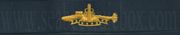 SSBN DETERRENT PATROL, OFFICER, Breast Device, Embroidered in GOLD Thread on BLUE coverall fabric