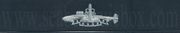 SSBN DETERRENT PATROL, Breast Device, Embroidered in Sliver Thread on BLUE coverall fabric