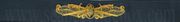 SURFACE WAREFARE MEDICAL CORP, Breast Device, Embroidered in Gold Thread on BLUE coverall fabric