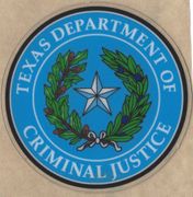 Texas Department of Criminal Justice command sticker 3 inch