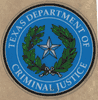 Texas Department of Criminal Justice command sticker 3 inch