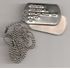 U.S.NAVY DOG TAGS Set with chain 