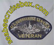 US Submarine Service Veteran Ball cap patch Dark Digital Ocean