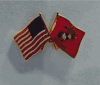 US/USMC FLAG HAT PIN
