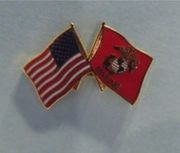 US/USMC FLAG HAT PIN