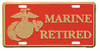 USMC LICENSE PLATES & FRAMES
