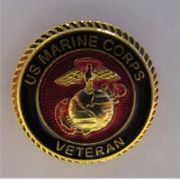 USMC VETERAN small hat pin