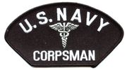 USN CORPSMAN HAT PATCH