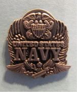 USN EAGLE small hat pin