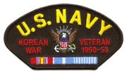 USN KOREAN VET HAT PATCH