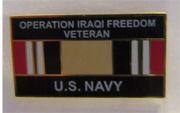 USN O.I.F. Vetteran small hat pin