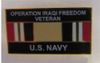 USN O.I.F. Vetteran small hat pin