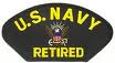 USN RETIRED HAT PATCH
