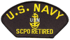 USN SCPO RETIRED HAT PATCH