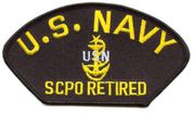 USN SCPO RETIRED HAT PATCH