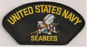 USN SEABEES HAT PATCH FLB1487