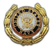 USN WREATH small hat pin