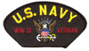 USN WW II VET HAT PATCH