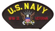 USN WW II VET HAT PATCH