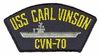 USS CARL VINSON CVN 70 PATCH