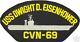 USS DWIGHT D EISENHOWER PATCH CV-69