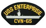 USS ENTERPRISE HAT PATCH