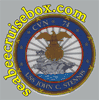 USS JOHN C. STENNIS CVN-74  COMMAND HARDHAT STICKER "TALL x "WIDE