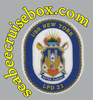 USS NEW YORK LPD 21 COMMAND HARDHAT STICKER "TALL x "WIDE