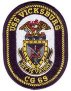 USS VICKSBURG SHIP CREST PACTH