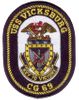 USS VICKSBURG SHIP CREST PACTH