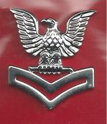 Navy Cap Device - Silver E-5 Petty Officer 2nd Class