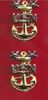 Navy Rank Insignia - E-9 Master Chief Collar Device with Clutch
