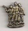 Vietnam Veteran 3 Men Military Hat Lapel Pin