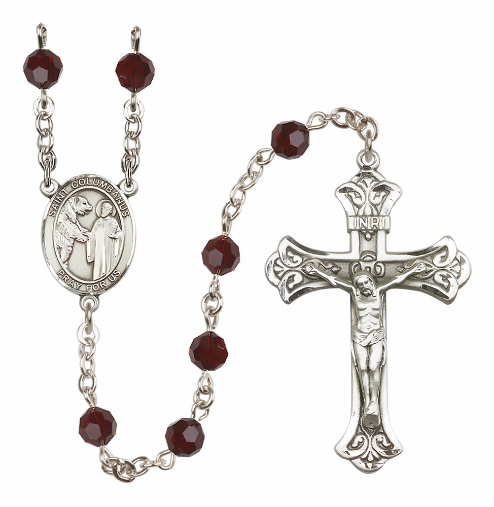 St Columbanus Patron Saint of Motorcyclists Jewelry & Gifts