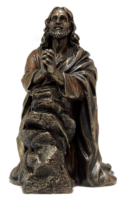 Christ in the Garden of Gethsemane ColdCast Bronze Statue by Veronese