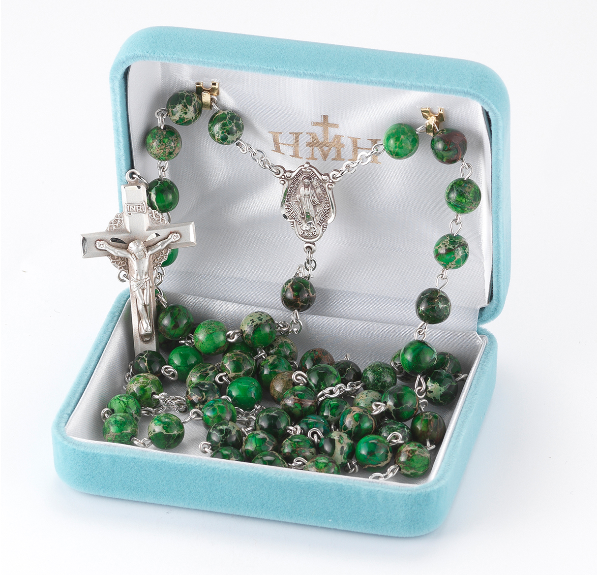 HMH Religious Imperial Jasper Gemstone Prayer Catholic Rosary