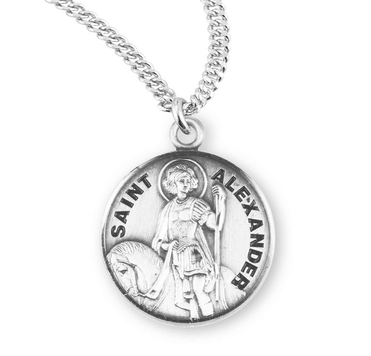 HMH Religious Catholic Patron Saint Round Medal Jewelry