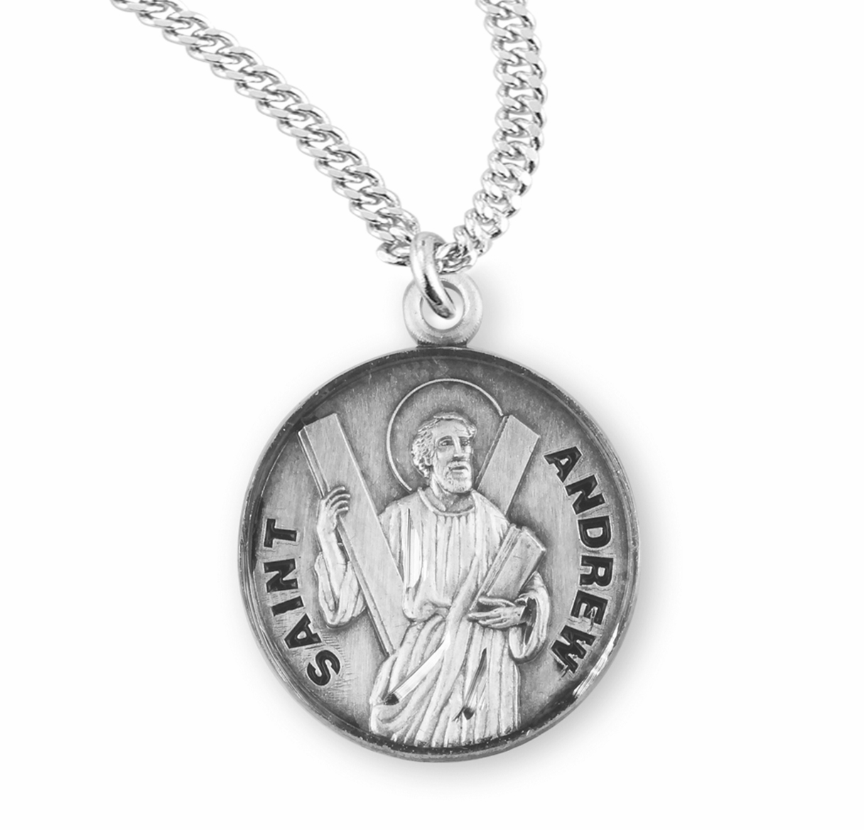 HMH Religious Catholic Patron Saint Round Medal Jewelry